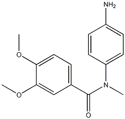 N-(4-aminophenyl)-3,4-dimethoxy-N-methylbenzamide Struktur