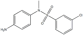 N-(4-aminophenyl)-3-chloro-N-methylbenzene-1-sulfonamide Struktur