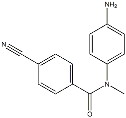 N-(4-aminophenyl)-4-cyano-N-methylbenzamide Struktur