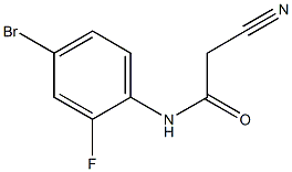 N-(4-bromo-2-fluorophenyl)-2-cyanoacetamide Struktur