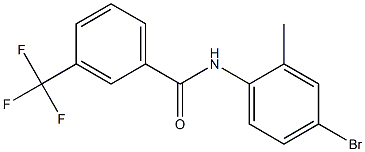 N-(4-bromo-2-methylphenyl)-3-(trifluoromethyl)benzamide Struktur