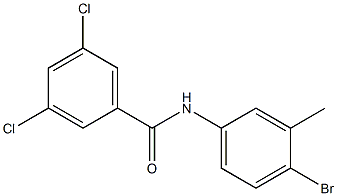 N-(4-bromo-3-methylphenyl)-3,5-dichlorobenzamide Struktur