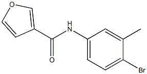 N-(4-bromo-3-methylphenyl)-3-furamide Struktur