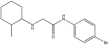 N-(4-bromophenyl)-2-[(2-methylcyclohexyl)amino]acetamide Struktur