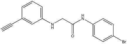 N-(4-bromophenyl)-2-[(3-ethynylphenyl)amino]acetamide Struktur