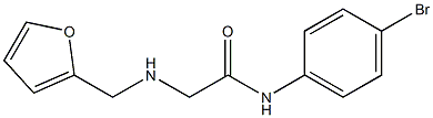 N-(4-bromophenyl)-2-[(furan-2-ylmethyl)amino]acetamide Struktur