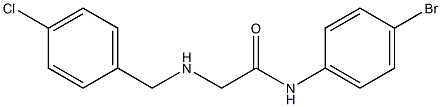 N-(4-bromophenyl)-2-{[(4-chlorophenyl)methyl]amino}acetamide Struktur