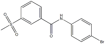 N-(4-bromophenyl)-3-methanesulfonylbenzamide Struktur