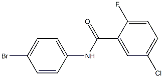 N-(4-bromophenyl)-5-chloro-2-fluorobenzamide Struktur