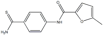 N-(4-carbamothioylphenyl)-5-methylfuran-2-carboxamide Struktur