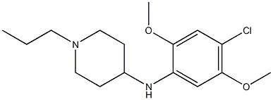 N-(4-chloro-2,5-dimethoxyphenyl)-1-propylpiperidin-4-amine Struktur