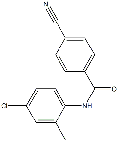 N-(4-chloro-2-methylphenyl)-4-cyanobenzamide Struktur