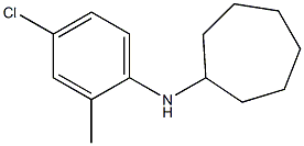 N-(4-chloro-2-methylphenyl)cycloheptanamine Struktur