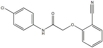 N-(4-chlorophenyl)-2-(2-cyanophenoxy)acetamide Struktur