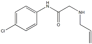 N-(4-chlorophenyl)-2-(prop-2-en-1-ylamino)acetamide Struktur