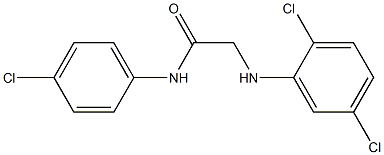 N-(4-chlorophenyl)-2-[(2,5-dichlorophenyl)amino]acetamide Struktur