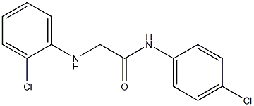 N-(4-chlorophenyl)-2-[(2-chlorophenyl)amino]acetamide Struktur