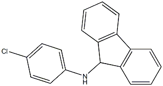 N-(4-chlorophenyl)-9H-fluoren-9-amine Struktur