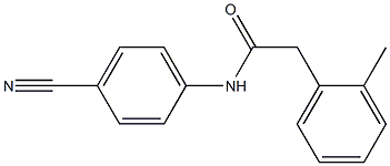 N-(4-cyanophenyl)-2-(2-methylphenyl)acetamide Struktur