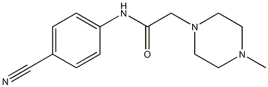 N-(4-cyanophenyl)-2-(4-methylpiperazin-1-yl)acetamide Struktur