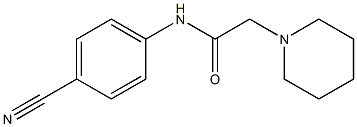 N-(4-cyanophenyl)-2-(piperidin-1-yl)acetamide Struktur