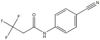 N-(4-cyanophenyl)-3,3,3-trifluoropropanamide Struktur