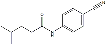 N-(4-cyanophenyl)-4-methylpentanamide Struktur