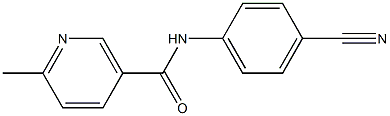 N-(4-cyanophenyl)-6-methylnicotinamide Struktur