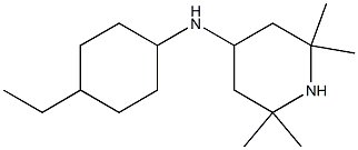 N-(4-ethylcyclohexyl)-2,2,6,6-tetramethylpiperidin-4-amine Struktur