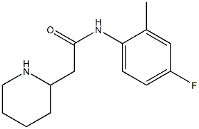 N-(4-fluoro-2-methylphenyl)-2-(piperidin-2-yl)acetamide Struktur