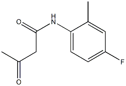 N-(4-fluoro-2-methylphenyl)-3-oxobutanamide Struktur