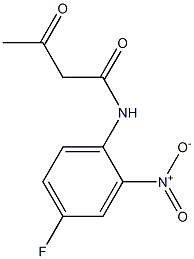 N-(4-fluoro-2-nitrophenyl)-3-oxobutanamide Struktur