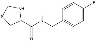 N-(4-fluorobenzyl)-1,3-thiazolidine-4-carboxamide Struktur