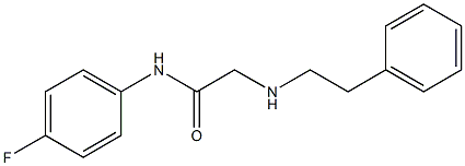 N-(4-fluorophenyl)-2-[(2-phenylethyl)amino]acetamide Struktur