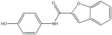 N-(4-hydroxyphenyl)-1-benzofuran-2-carboxamide Struktur