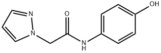 N-(4-hydroxyphenyl)-2-(1H-pyrazol-1-yl)acetamide Struktur