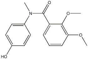 N-(4-hydroxyphenyl)-2,3-dimethoxy-N-methylbenzamide Struktur