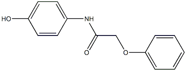 N-(4-hydroxyphenyl)-2-phenoxyacetamide Struktur