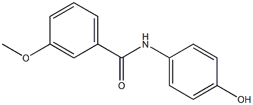 N-(4-hydroxyphenyl)-3-methoxybenzamide Struktur