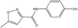 N-(4-hydroxyphenyl)-5-methyl-1,2-oxazole-3-carboxamide Struktur