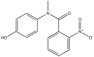 N-(4-hydroxyphenyl)-N-methyl-2-nitrobenzamide Struktur