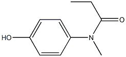 N-(4-hydroxyphenyl)-N-methylpropanamide Struktur