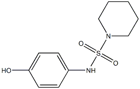 N-(4-hydroxyphenyl)piperidine-1-sulfonamide Struktur