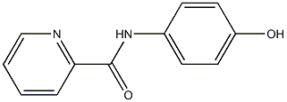 N-(4-hydroxyphenyl)pyridine-2-carboxamide Struktur