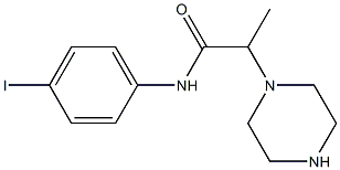 N-(4-iodophenyl)-2-(piperazin-1-yl)propanamide Struktur