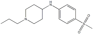 N-(4-methanesulfonylphenyl)-1-propylpiperidin-4-amine Struktur