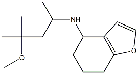 N-(4-methoxy-4-methylpentan-2-yl)-4,5,6,7-tetrahydro-1-benzofuran-4-amine Struktur