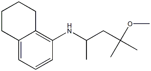 N-(4-methoxy-4-methylpentan-2-yl)-5,6,7,8-tetrahydronaphthalen-1-amine Struktur