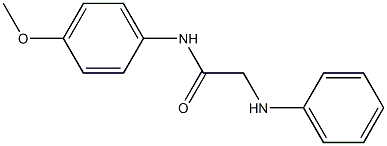 N-(4-methoxyphenyl)-2-(phenylamino)acetamide Struktur