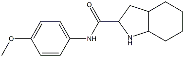 N-(4-methoxyphenyl)octahydro-1H-indole-2-carboxamide Struktur